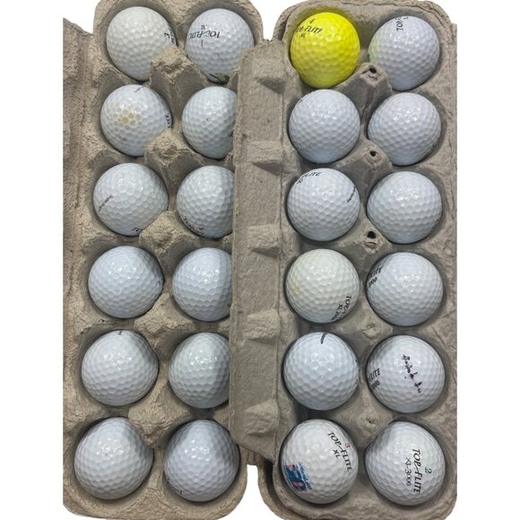 Lot Of 24 Used Golf Balls Top-Flite XL Distance & More Mixed Colors 95d - Picture 4 of 4